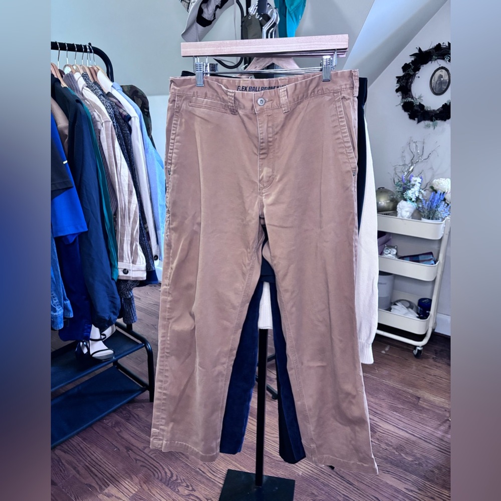 Tan Duluth Flex Khaki Pants 34x30